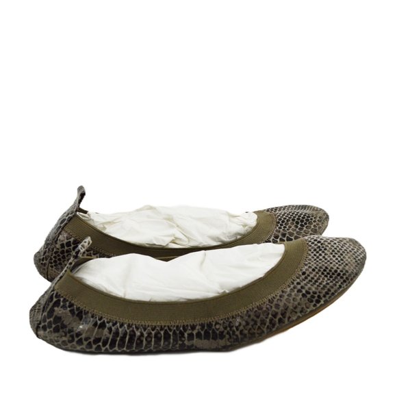 Yosi Samra Foldable Leather Ballet Flats #205-72 - Picture 3 of 5